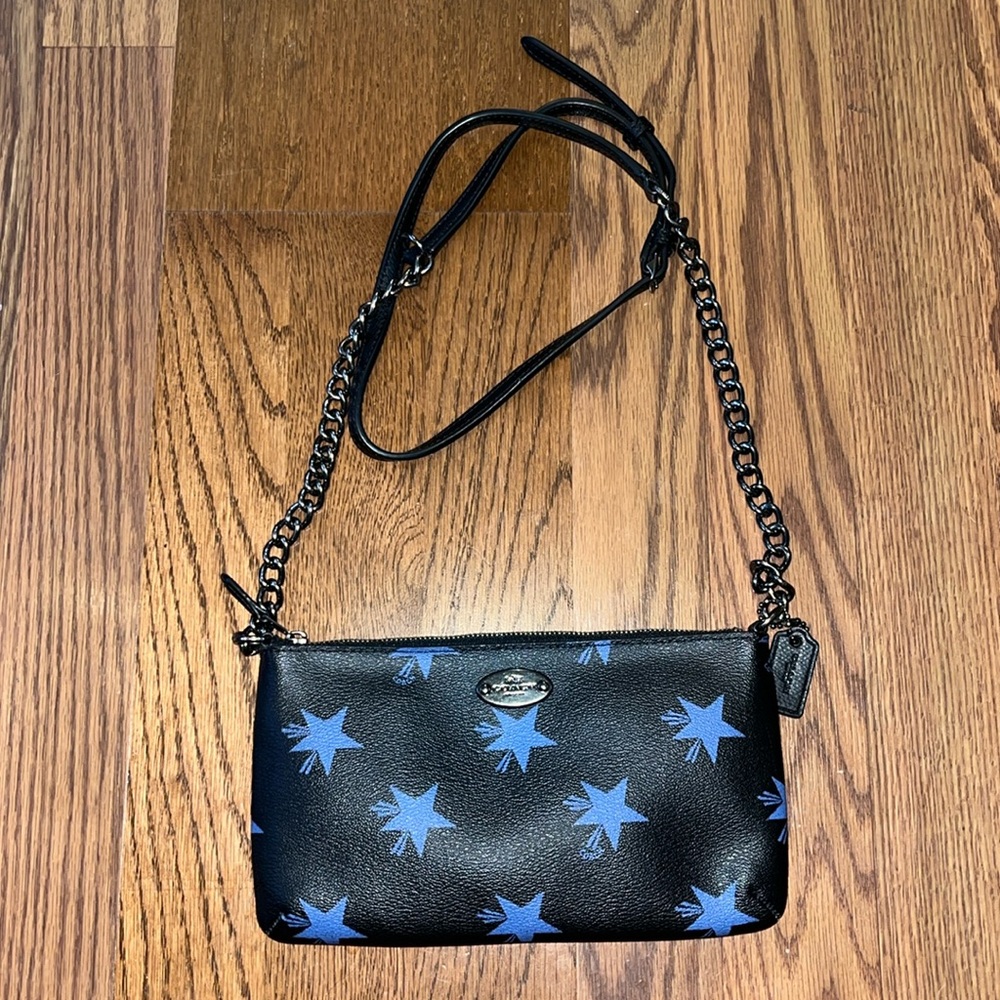 Coach Black and Blue Star Crossbody Bag